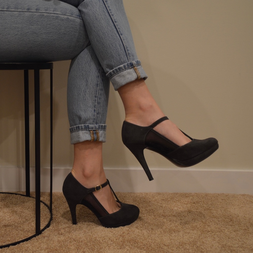 Dark Grey Heels